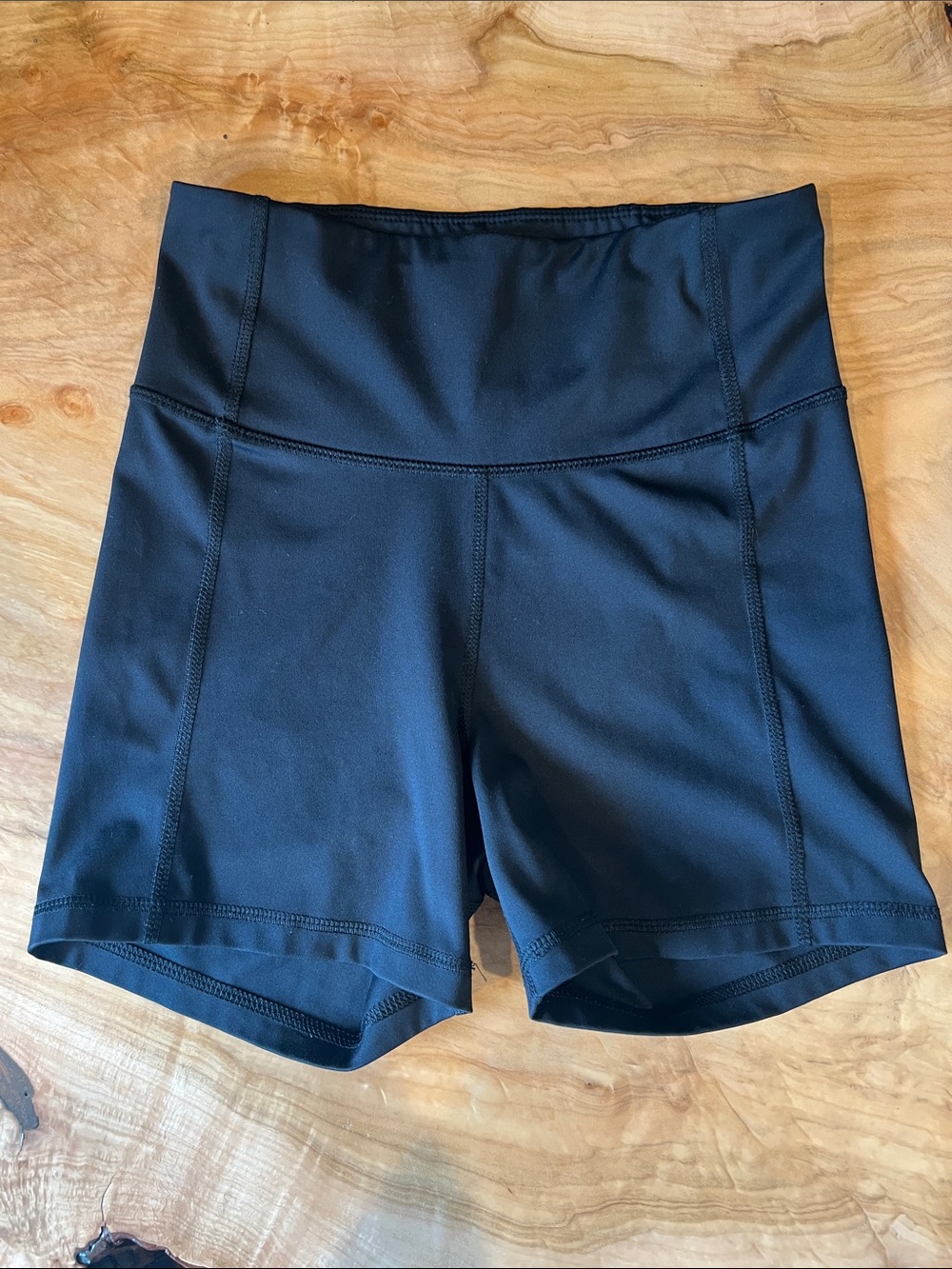 all in motion Black High-Rise Bike Shorts